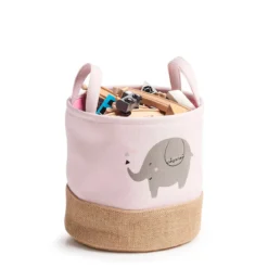 Materiałowy kosz z uszami do przenoszenia, Ø 25 cm