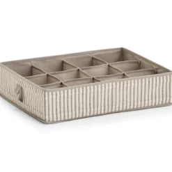 Materiałowy organizer z 12 przegródkami do szuflady, STRIPES