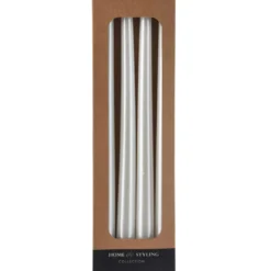 Metaliczne świece stołowe, 30 cm