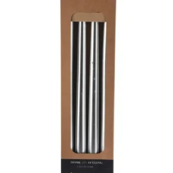 Metaliczne świece stołowe, 30 cm