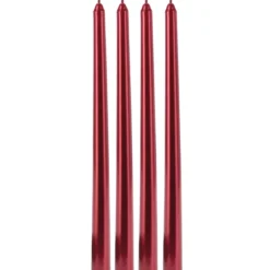 Metaliczne świece stołowe, 30 cm
