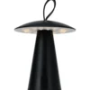 Metalowa lampa stołowa, grzybek LED, 15 x 17 cm