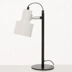 Metalowa lampa stołowa Riva, 36 cm, regulowany klosz