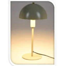 Metalowa lampka na stół, grzybek, 18 x 36 cm