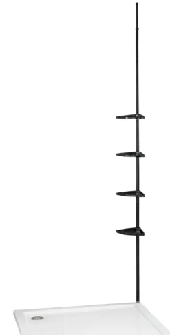 Metalowa półka pod prysznic z regulowaną wysokością 85-200 cm