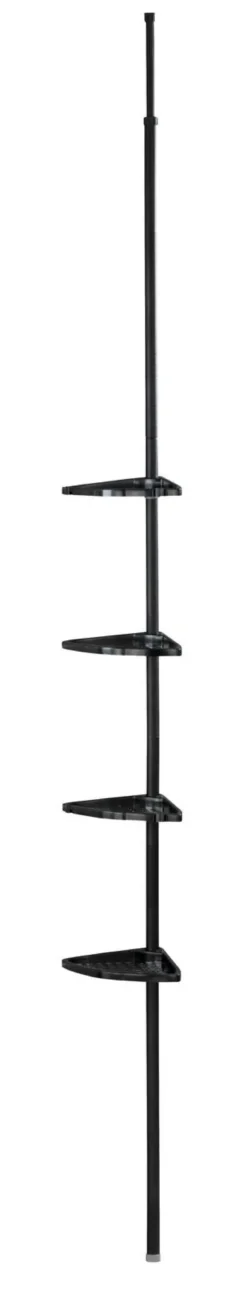 Metalowa półka pod prysznic z regulowaną wysokością 85-200 cm