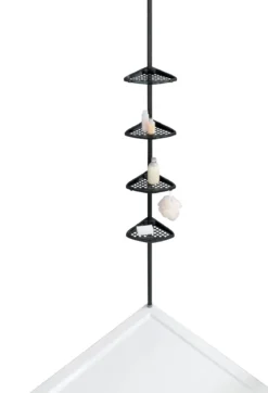 Metalowa półka pod prysznic z regulowaną wysokością 85-200 cm