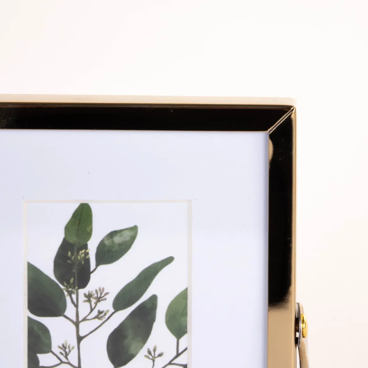 Metalowa ramka stojąca na trzy zdjęcia, passe-partout, 22 x 12 x 1 cm