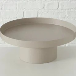 Metalowa taca na stópce SAMONA, Ø 25 cm