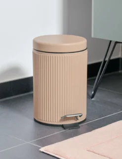 Metalowy kosz łazienkowy BRASS TONE, 3 l