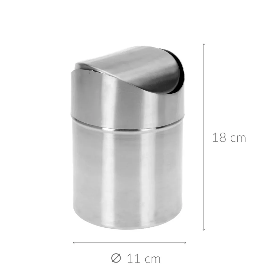 Metalowy kosz łazienkowy MINI - 1 l