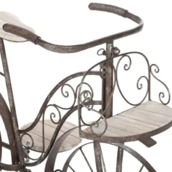 Metalowy kwietnik ROWER, 59 cm