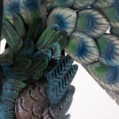 Metalowy paw ogrodowy, 30 x 65 x 63 cm
