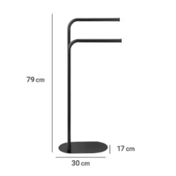 Metalowy stojak na ręczniki LEVANTE, wys. 79 cm