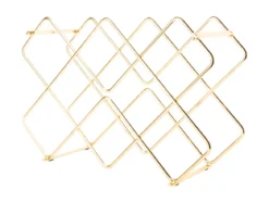 Metalowy stojak na wino DIAMONDS, 40,5 x 27,5 x 15,5 cm