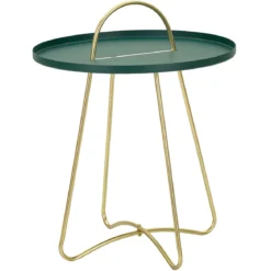 Metalowy stolik GRENT, Ø 45 cm