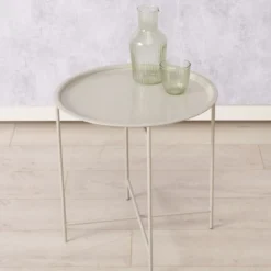 Metalowy stolik pomocniczy ROCKO, Ø 46 cm