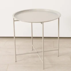 Metalowy stolik pomocniczy ROCKO, Ø 46 cm