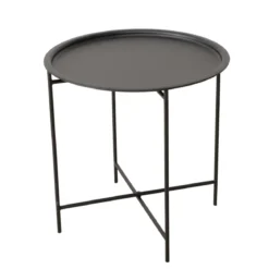 Metalowy stolik pomocniczy ROCKO, Ø 46 cm