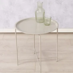 Metalowy stolik pomocniczy ROCKO, Ø 46 cm