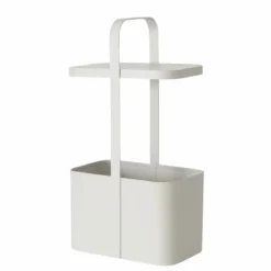 Metalowy stolik pomocniczy z gazetnikiem SELENA, wys. 65 cm