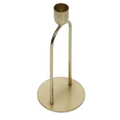 Metalowy śwecznik dekoracyjny, złoty, 20 cm