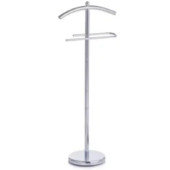 Metalowy wieszak na garnitur, ubrania - 43x26x109 cm