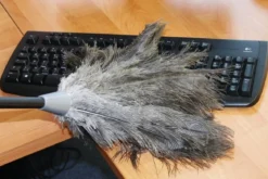 Miotełka do usuwania kurzu teleskopowa, strusie pióra