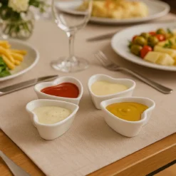 Miseczki na przekąski z porcelany, 4 szt.