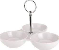 Miseczki porcelanowe do sosów, dipów i przekąsek - 3 sztuki
