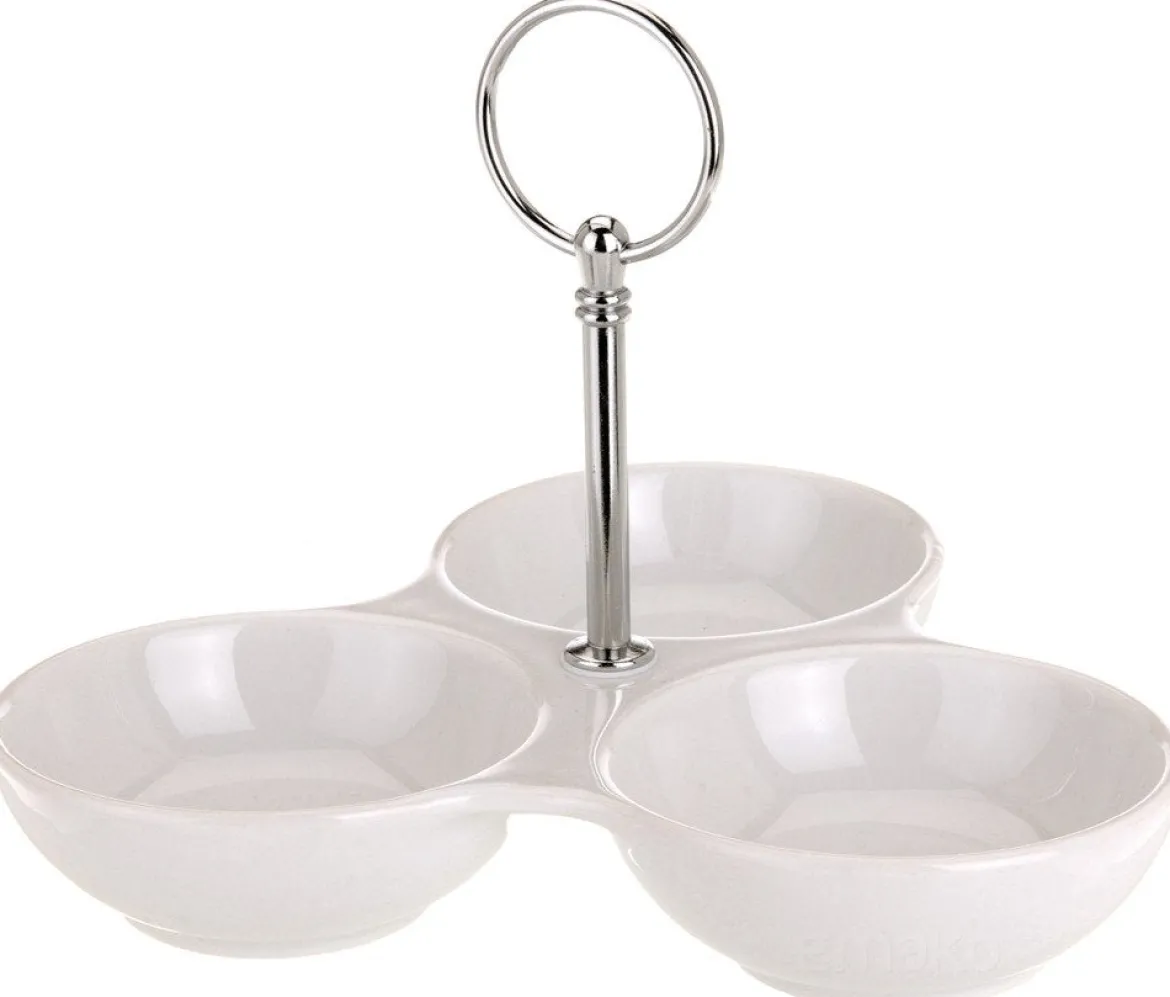 Miseczki porcelanowe do sosów, dipów i przekąsek - 3 sztuki
