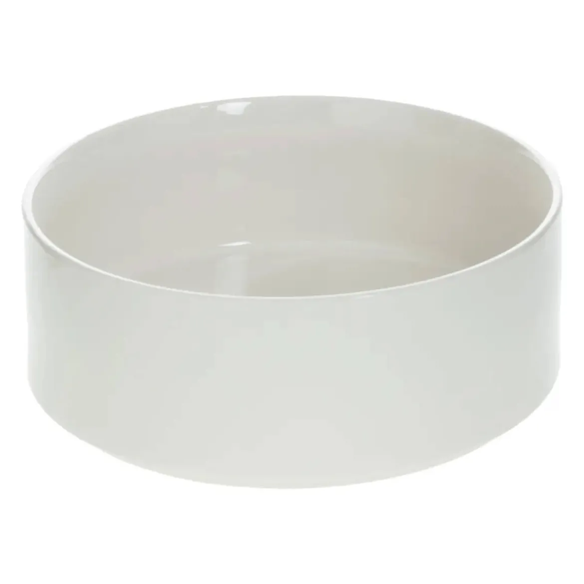 Miska na sałatkę, Ø 24 cm, ceramiczna na bambusowym stojaku