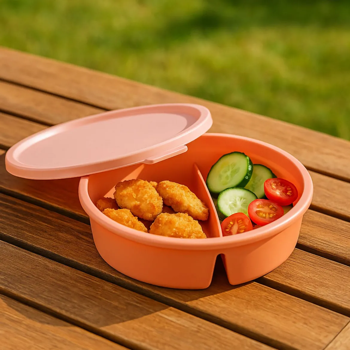Miska z przegródką i pokrywką NORA BOX, 1,1 l, KOZIOL