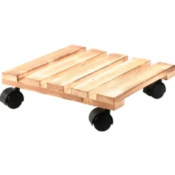 Mobilna podstawka pod donicę, drewno sosnowe, 100 kg