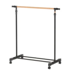 Mobilny wieszak na ubrania CASCIA, 43 x 145 x 160 cm, metalowy