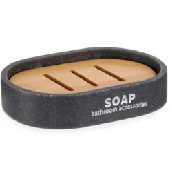Mydelniczka SOAP z bambusowym ociekaczem
