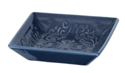 Mydelniczka z wzorami w stylu rustykalnym, ceramiczna podstawka łazienkowa - WENKO