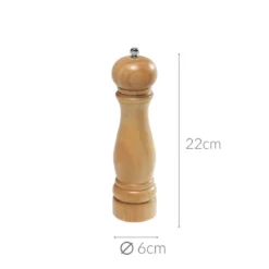 Młynek do pieprzu lub soli, z ceramicznym mechanizmem to prosty i praktyczny asortyment każdej kuchni