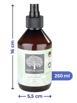 Nabłyszczacz do liści w sprayu NaturGarten, 250 ml