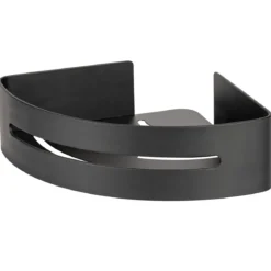 Narożna aluminiowa półka łazienkowa BIVIO, montaż bez wiercenia