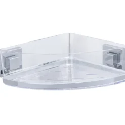 Narożna półka łazienkowa QUADRO,Vacuum-Loc pod prysznic, WENKO