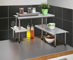 Narożna półka kuchenna Massivo TRIO, 2 poziomy