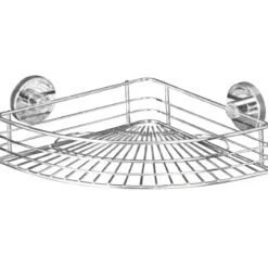 Narożna półka pod prysznic BARI Vacuum-Loc, metalowa, WENKO