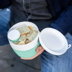 Śniadaniówka, pojemnik na sałatkę i sos BENTOBOX L, 3 elementy, KOZIOL