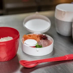 Śniadaniówka, pojemnik na sałatkę i sos BENTOBOX L, 3 elementy, KOZIOL