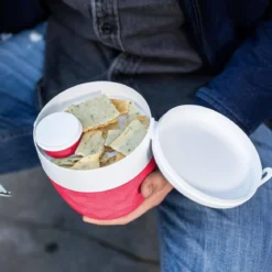 Śniadaniówka, pojemnik na sałatkę i sos BENTOBOX L, 3 elementy, KOZIOL