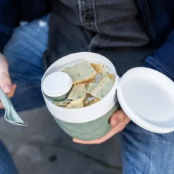 Śniadaniówka, pojemnik na sałatkę i sos BENTOBOX L, 3 elementy, KOZIOL