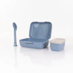 Śniadaniówka z przegródkami CANDY READY + zestaw sztućców, 4 elementy, KOZIOL