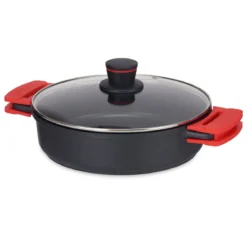 Niski garnek z nieprzywierającą powłoką MOLTEN z pokrywką, Ø 28 cm