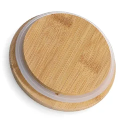 Żłobiony, ceramiczny słoik z wieczkiem, na produkty sypkie, 770 ml